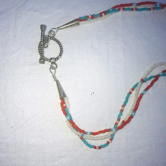 Handcrafted Peyote Beaded Circle Necklace Or Eyeglass Holder Necklace - Picture 5 of 7